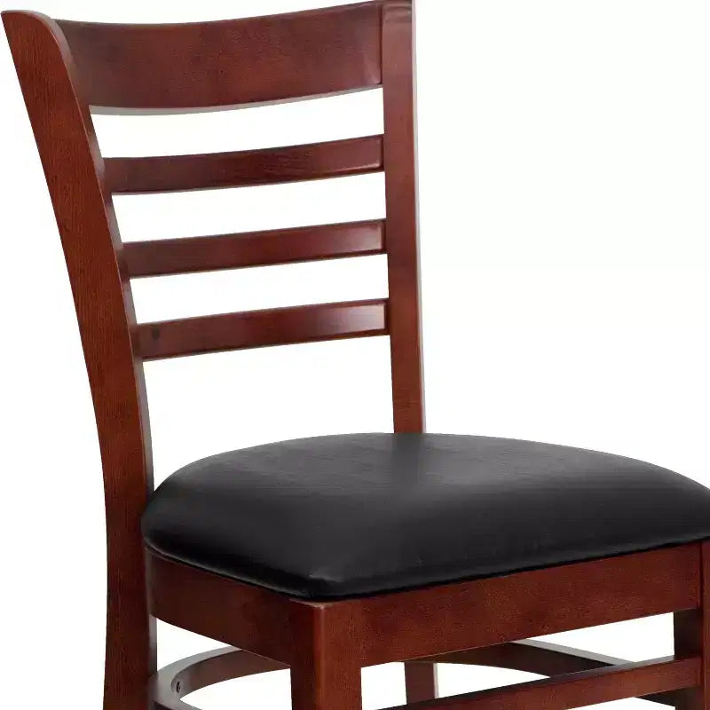 Emma and Oliver Ladder Back Wooden Restaurant Dining Chair