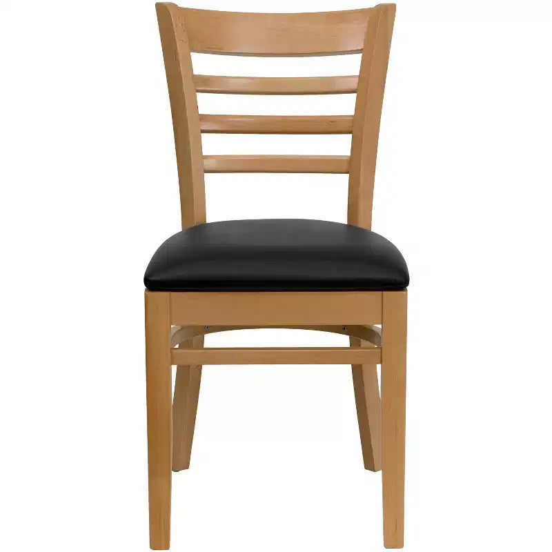 Emma and Oliver Ladder Back Wooden Restaurant Dining Chair