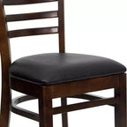 Chaise de salle à manger en bois à barreaux Emma et Oliver