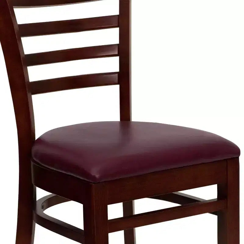 Emma and Oliver Ladder Back Wooden Restaurant Dining Chair
