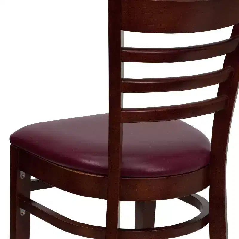 Emma and Oliver Ladder Back Wooden Restaurant Dining Chair
