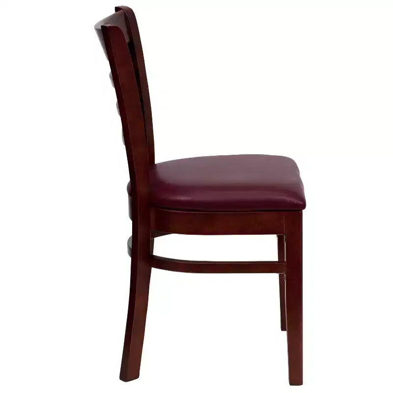 Emma and Oliver Ladder Back Wooden Restaurant Dining Chair