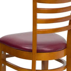 Chaise de salle à manger en bois à barreaux Emma et Oliver