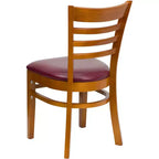 Chaise de salle à manger en bois à barreaux Emma et Oliver