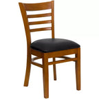 Chaise de salle à manger en bois à barreaux Emma et Oliver