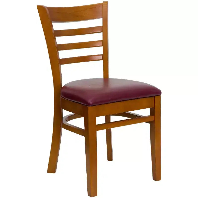 Emma and Oliver Ladder Back Wooden Restaurant Dining Chair
