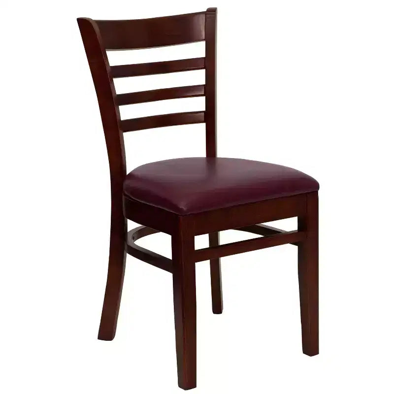 Emma and Oliver Ladder Back Wooden Restaurant Dining Chair