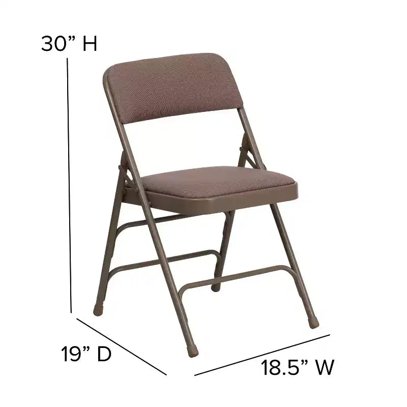 Emma and Oliver 4 Pack Home & Office Portable Party Events Padded Metal Folding Chair