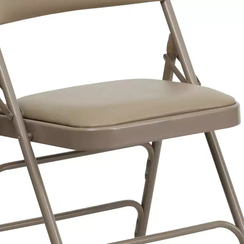 Emma and Oliver 4 Pack Home & Office Portable Party Events Padded Metal Folding Chair