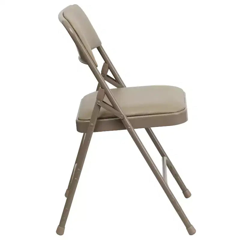 Emma and Oliver 4 Pack Home & Office Portable Party Events Padded Metal Folding Chair