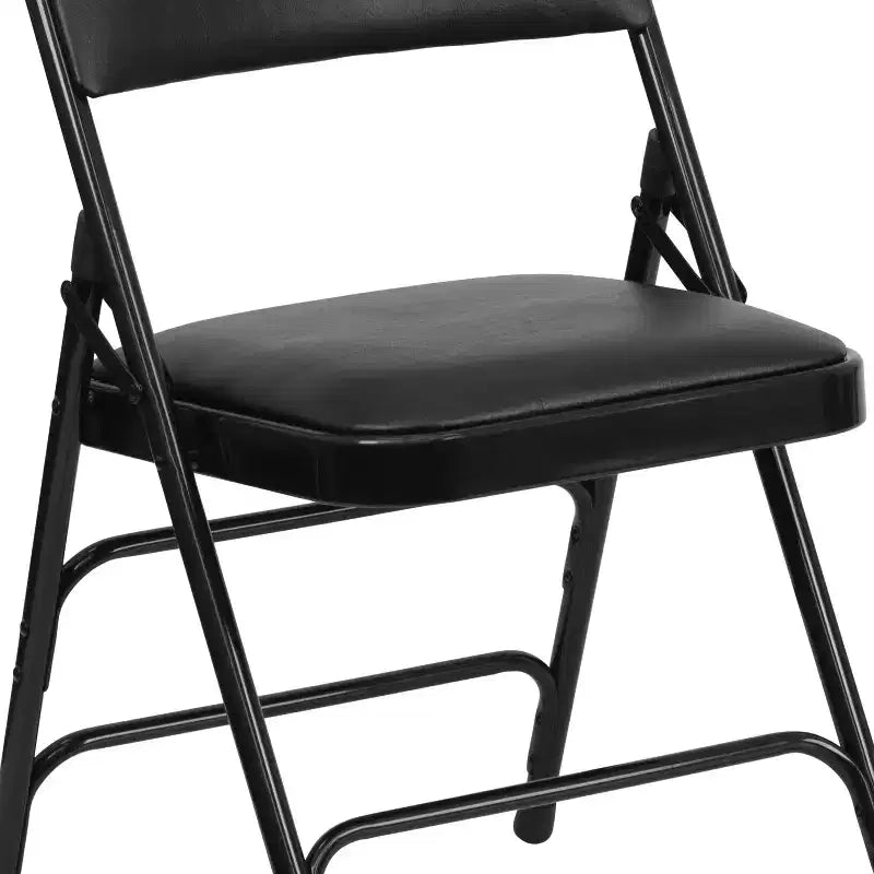 Emma and Oliver 4 Pack Home & Office Portable Party Events Padded Metal Folding Chair