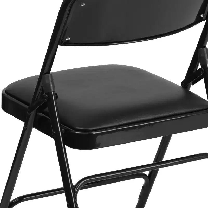 Emma and Oliver 4 Pack Home & Office Portable Party Events Padded Metal Folding Chair