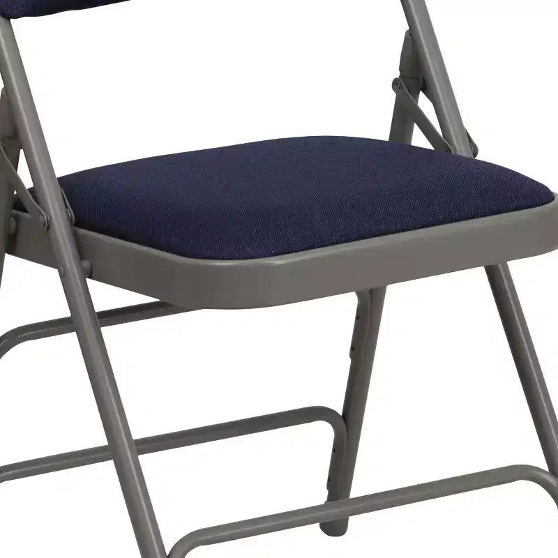 Emma and Oliver 4 Pack Home & Office Portable Party Events Padded Metal Folding Chair