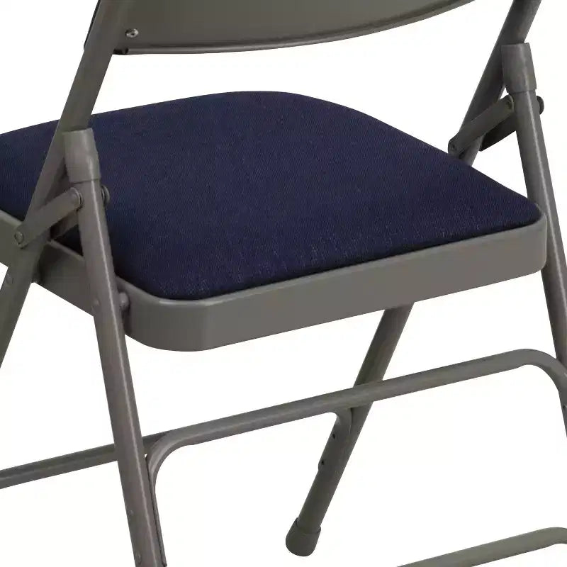Emma and Oliver 4 Pack Home & Office Portable Party Events Padded Metal Folding Chair