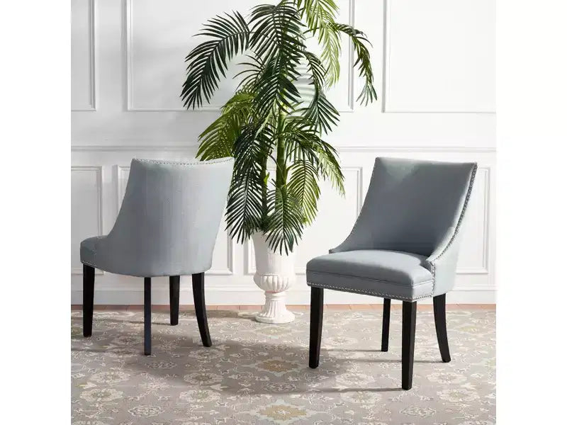 Afton 20 H Side Chair With Nail Head Trim (Set of 2) - MCR4715 - Safavieh Couture