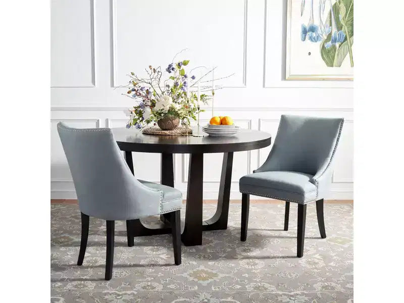 Afton 20 H Side Chair With Nail Head Trim (Set of 2) - MCR4715 - Safavieh Couture