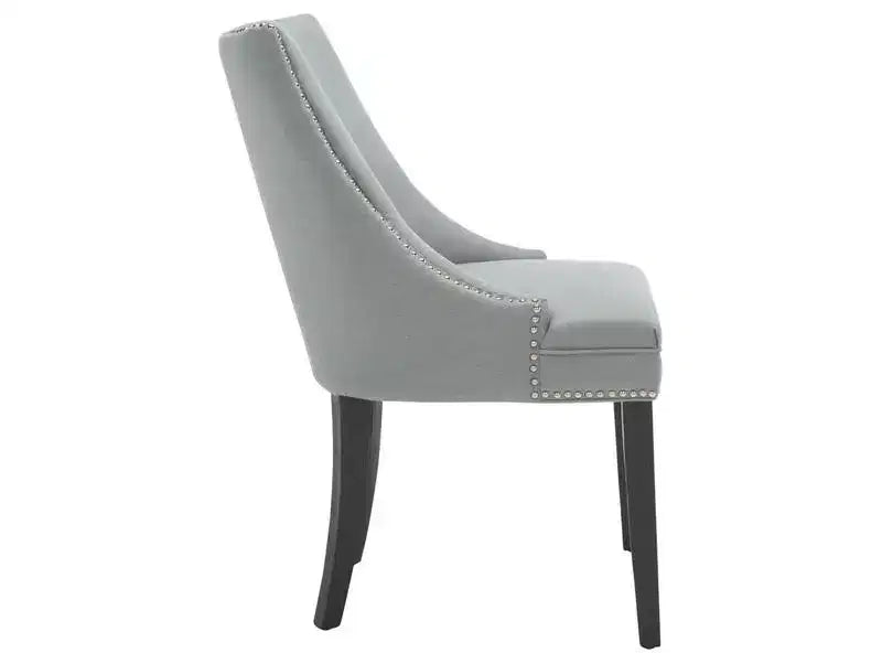 Afton 20 H Side Chair With Nail Head Trim (Set of 2) - MCR4715 - Safavieh Couture
