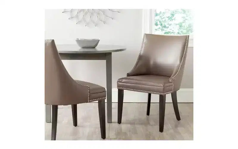 Afton 20 H Side Chair With Nail Head Trim (Set of 2) - MCR4715 - Safavieh Couture
