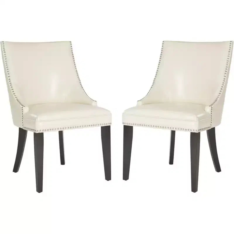 Afton 20 H Side Chair With Nail Head Trim (Set of 2) - MCR4715 - Safavieh Couture