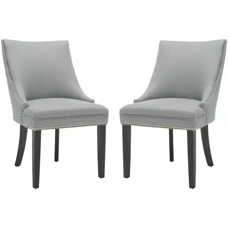 Afton 20 H Side Chair With Nail Head Trim (Set of 2) - MCR4715 - Safavieh Couture