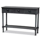 Garvey Wood 3 Drawer Entryway Console Table - Baxton Studio