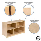 Meuble/Casier de Rangement Scolaire en Bois pour Salle de Classe, Usage Commercial ou Domestique
