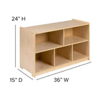 Meuble/Casier de Rangement Scolaire en Bois pour Salle de Classe, Usage Commercial ou Domestique