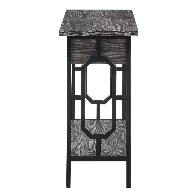 Omega Flip Top End Table with Charging Station - Breighton Home