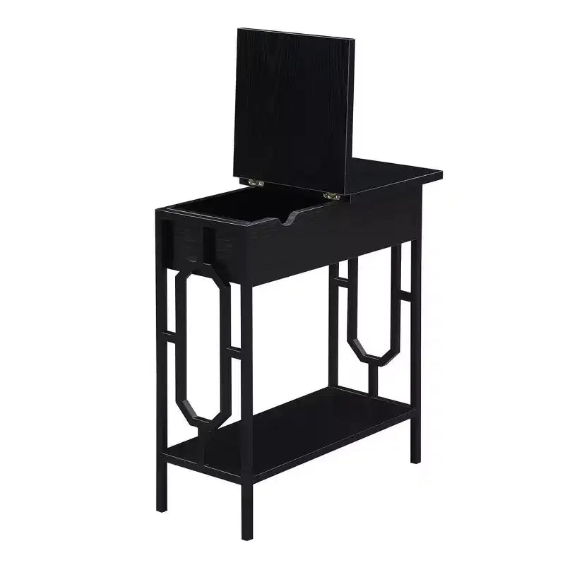 Omega Flip Top End Table with Charging Station - Breighton Home