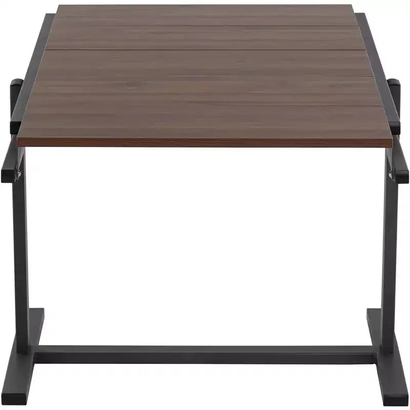 55 Downing Street Walnut and Gray Convertible Bookshelf Dining Table