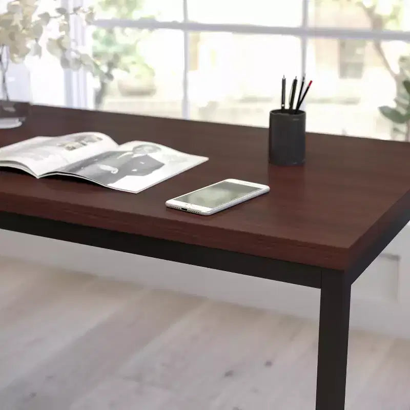 Merrick Lane 47 Inch Computer Desk with Open Metal Frame