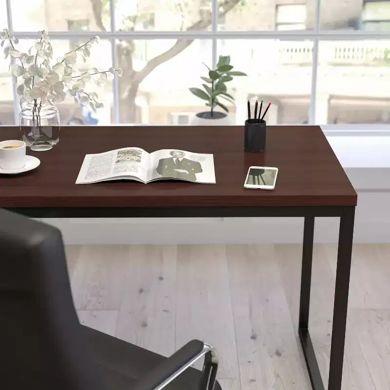 Merrick Lane 47 Inch Computer Desk with Open Metal Frame