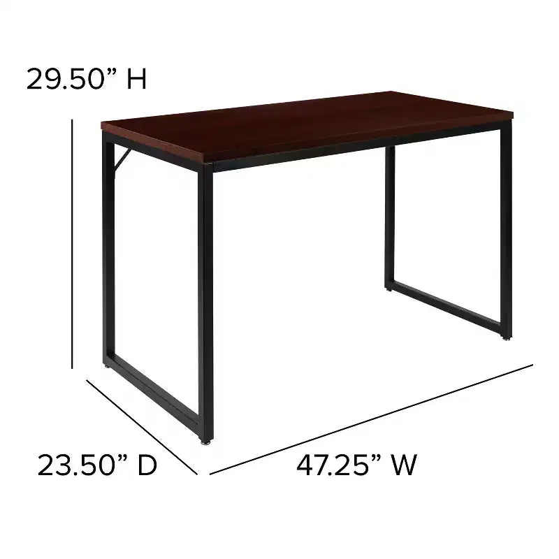 Merrick Lane 47 Inch Computer Desk with Open Metal Frame