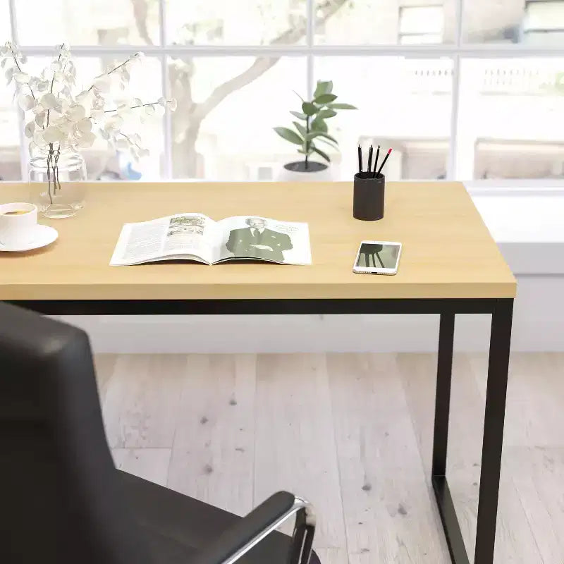 Merrick Lane 47 Inch Computer Desk with Open Metal Frame