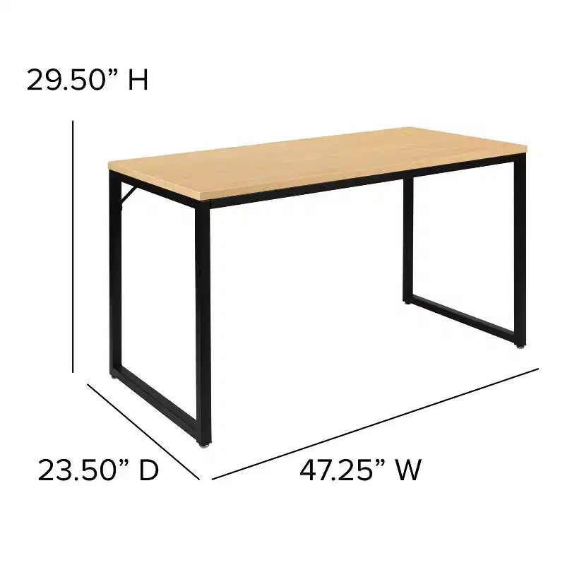 Merrick Lane 47 Inch Computer Desk with Open Metal Frame