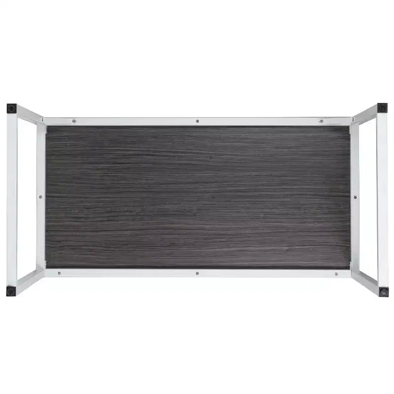 Merrick Lane 47 Inch Computer Desk with Open Metal Frame