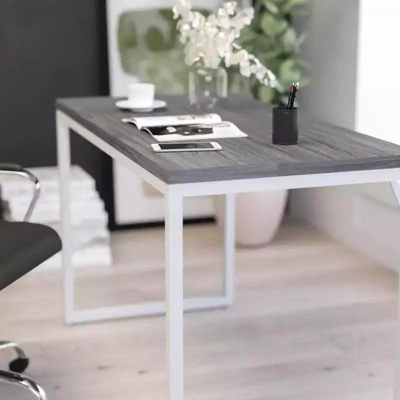 Merrick Lane 47 Inch Computer Desk with Open Metal Frame