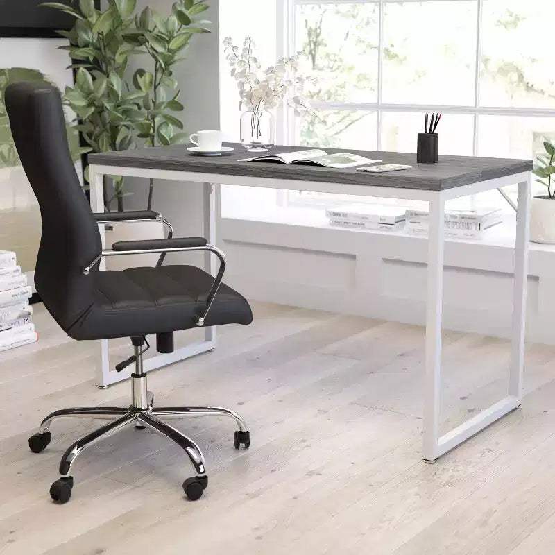 Merrick Lane 47 Inch Computer Desk with Open Metal Frame