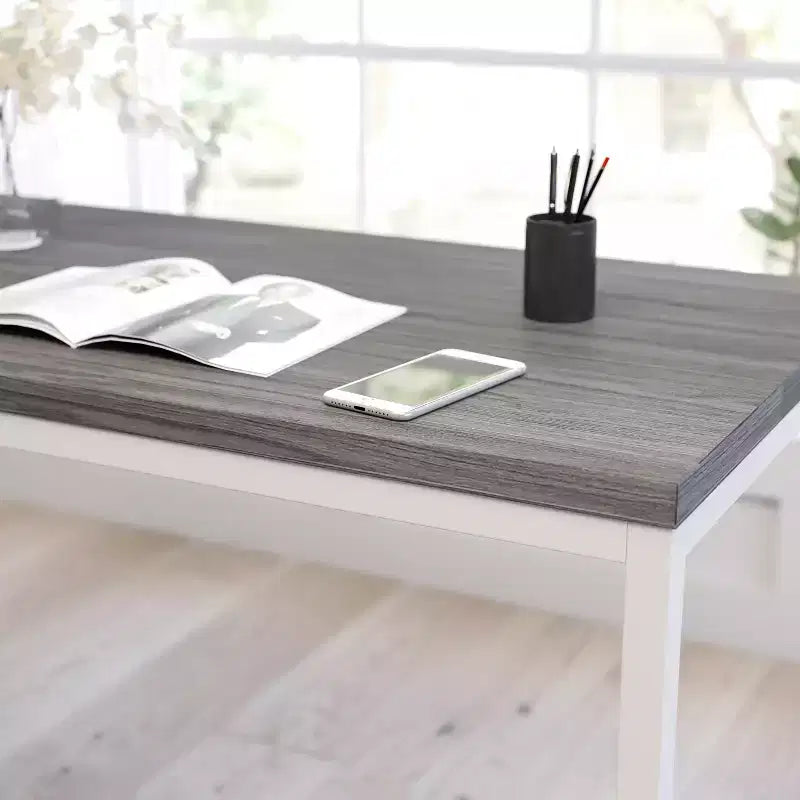 Merrick Lane 47 Inch Computer Desk with Open Metal Frame