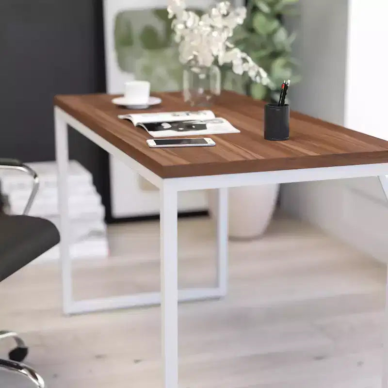 Merrick Lane 47 Inch Computer Desk with Open Metal Frame