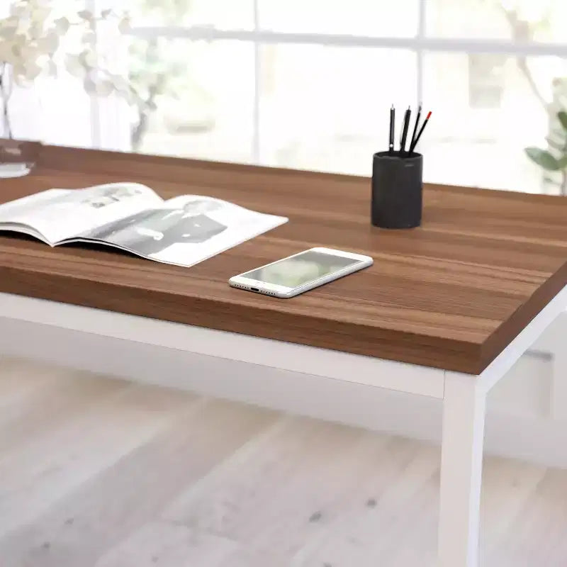 Merrick Lane 47 Inch Computer Desk with Open Metal Frame