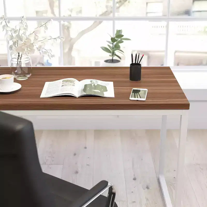 Merrick Lane 47 Inch Computer Desk with Open Metal Frame