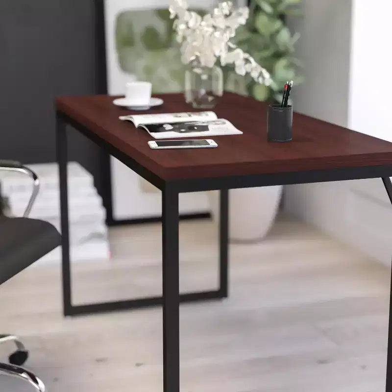 Merrick Lane 47 Inch Computer Desk with Open Metal Frame