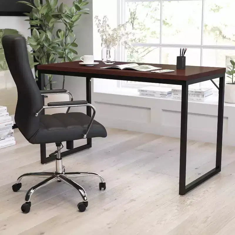 Merrick Lane 47 Inch Computer Desk with Open Metal Frame